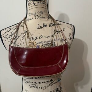 Vintage xoxo Burgundy Leather Shoulder Bag